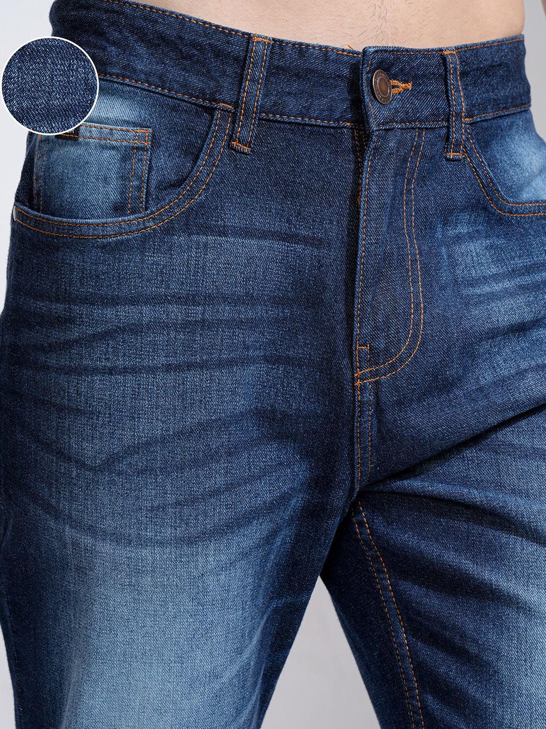 HIGHLANDER Men Cotton Relaxed Fit Light Fade Jeans