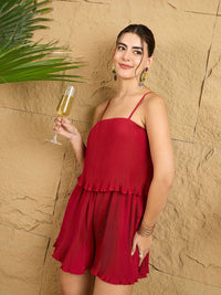 Berrylush Women Shoulder Straps Playsuit Jumpsuit