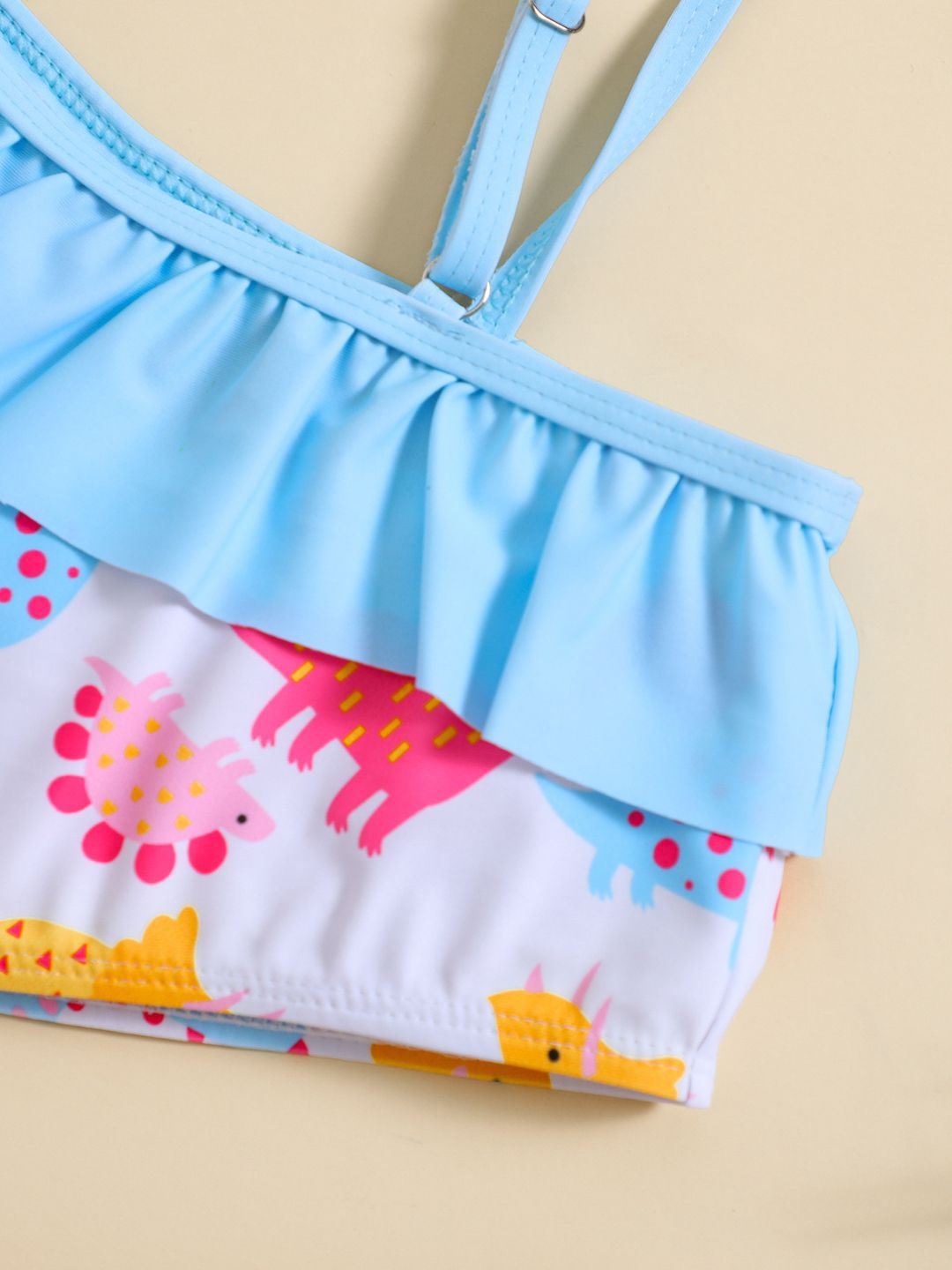 YK Infant Girls Printed Top & Briefs Swim Set