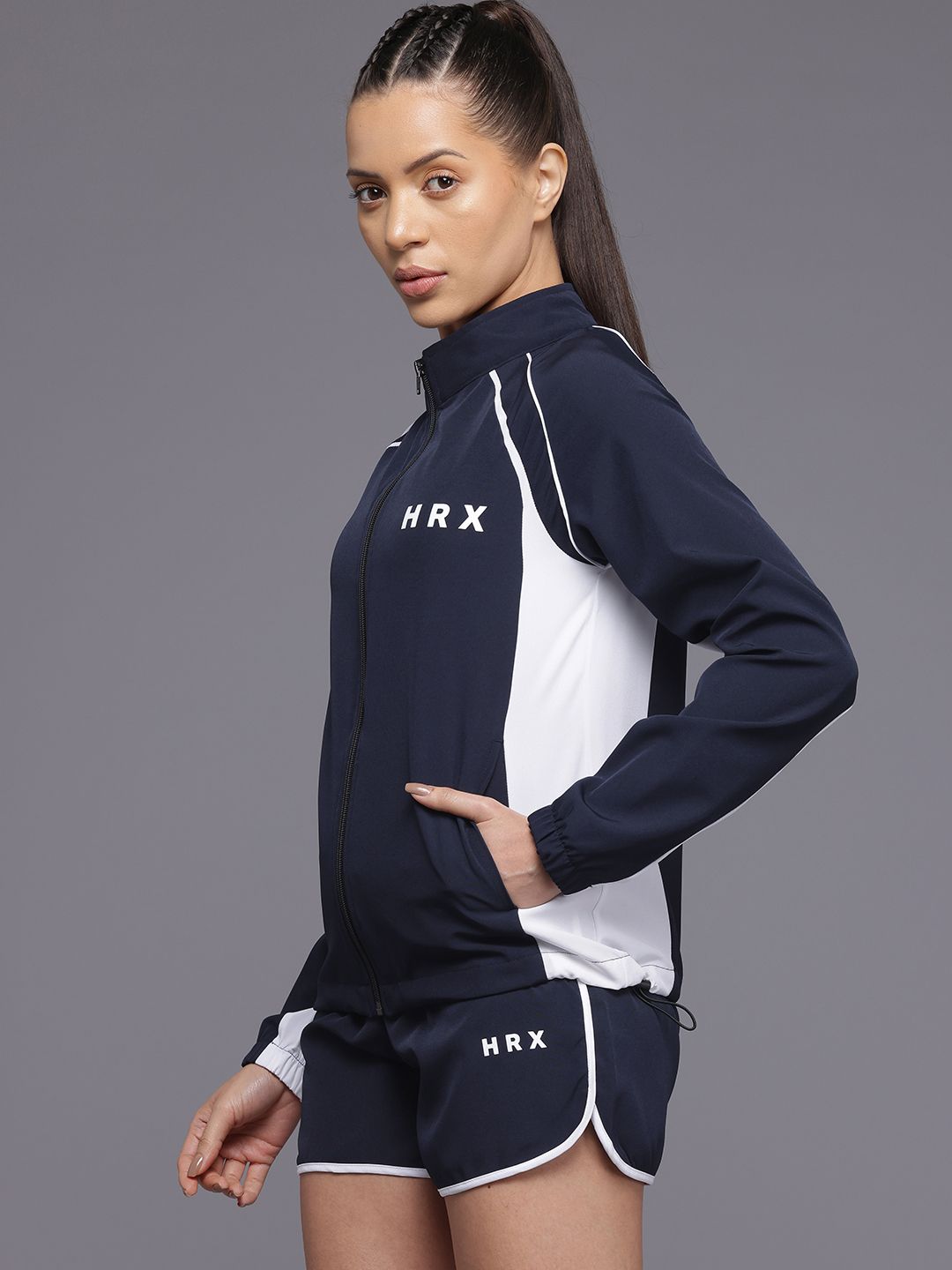 HRX by Hrithik Roshan Colorblocked Detail Training Tracksuits