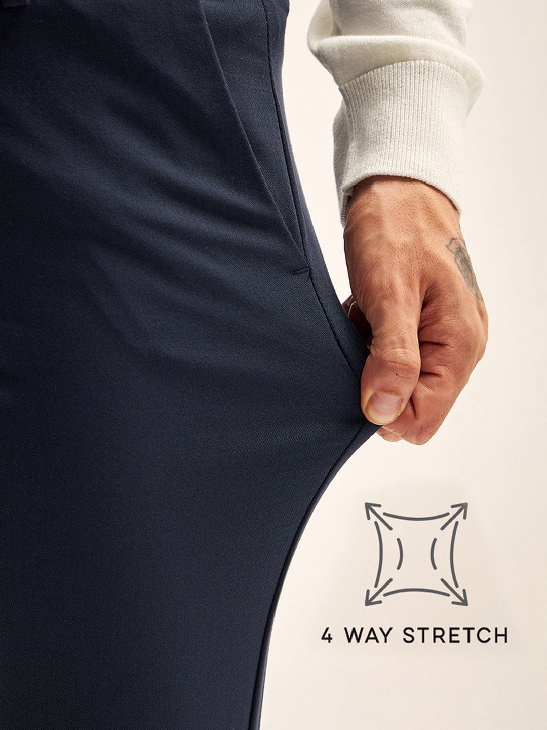 THE BEAR HOUSE Men Slim Fit Trousers