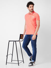 SPYKAR Polo Collar Cotton Slim Fit T-shirt