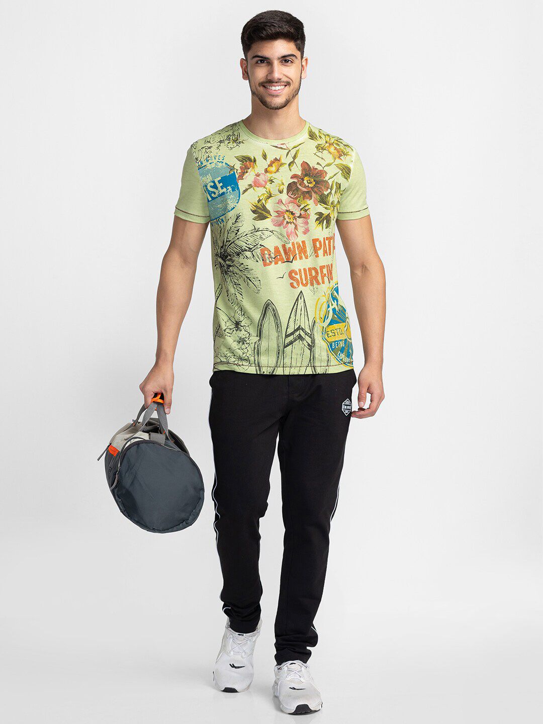 Being Human Floral Printed Cotton T-shirt