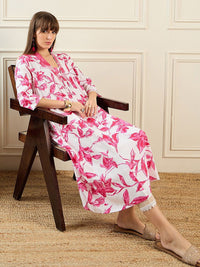 Indo Era Floral Printed Anarkali Kurta