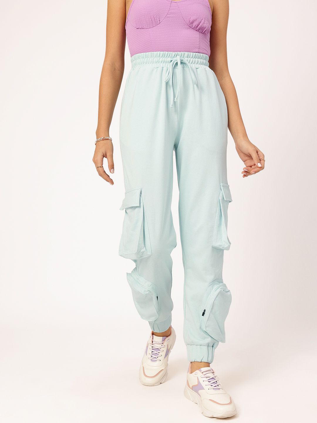 DressBerry Women Utility Vibes Cargo Style Joggers