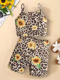 YK Girls Printed Top with Shorts