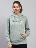 Monte Carlo Women Printed Hooded Sweatshirt