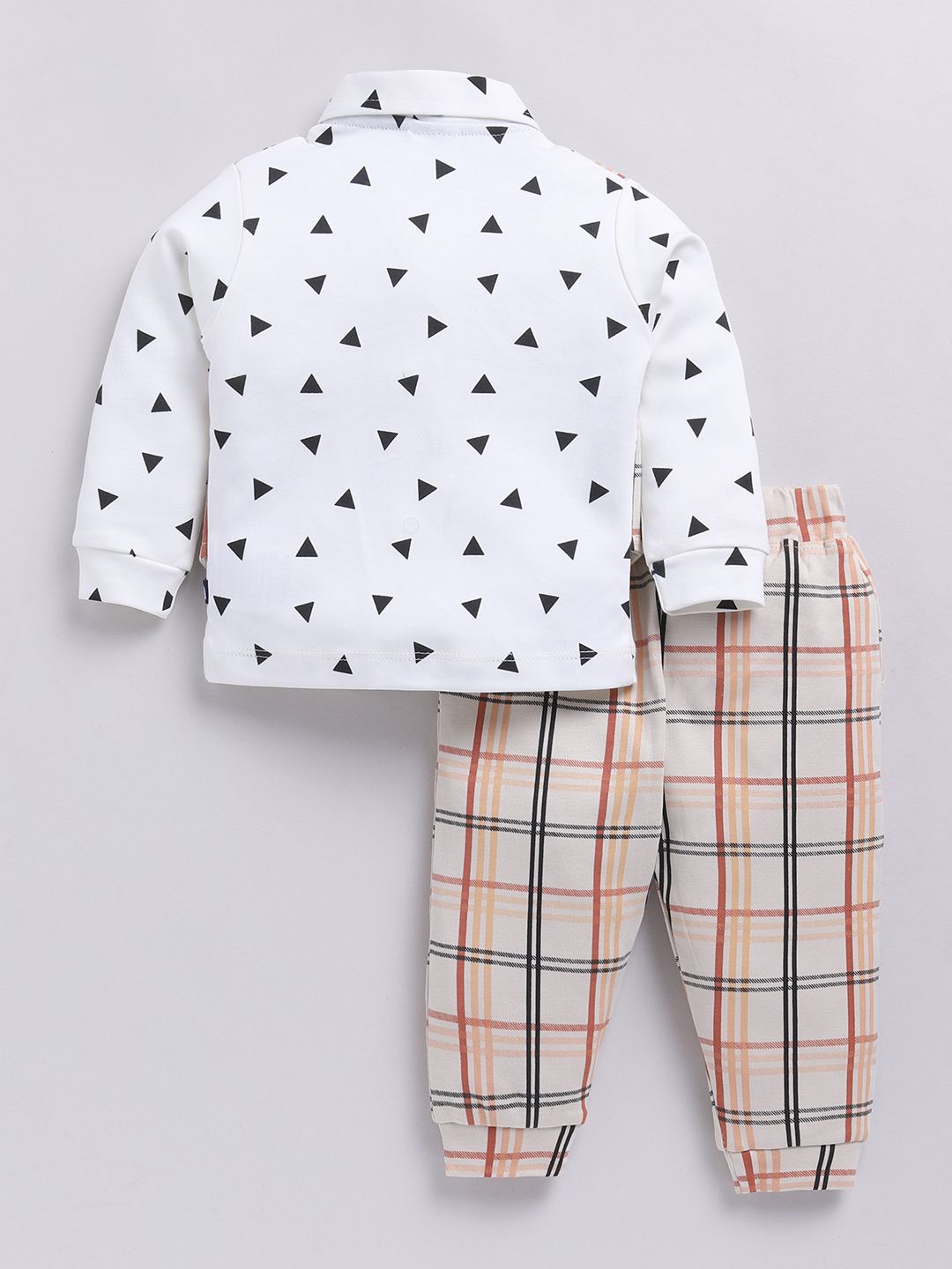 Moms Love Boys Checked Shirt with Trousers