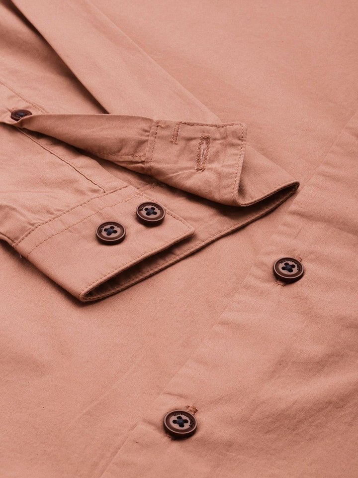 Mr Bowerbird Men Pure Cotton Tailored Fit Spread Collar Casual Shirt