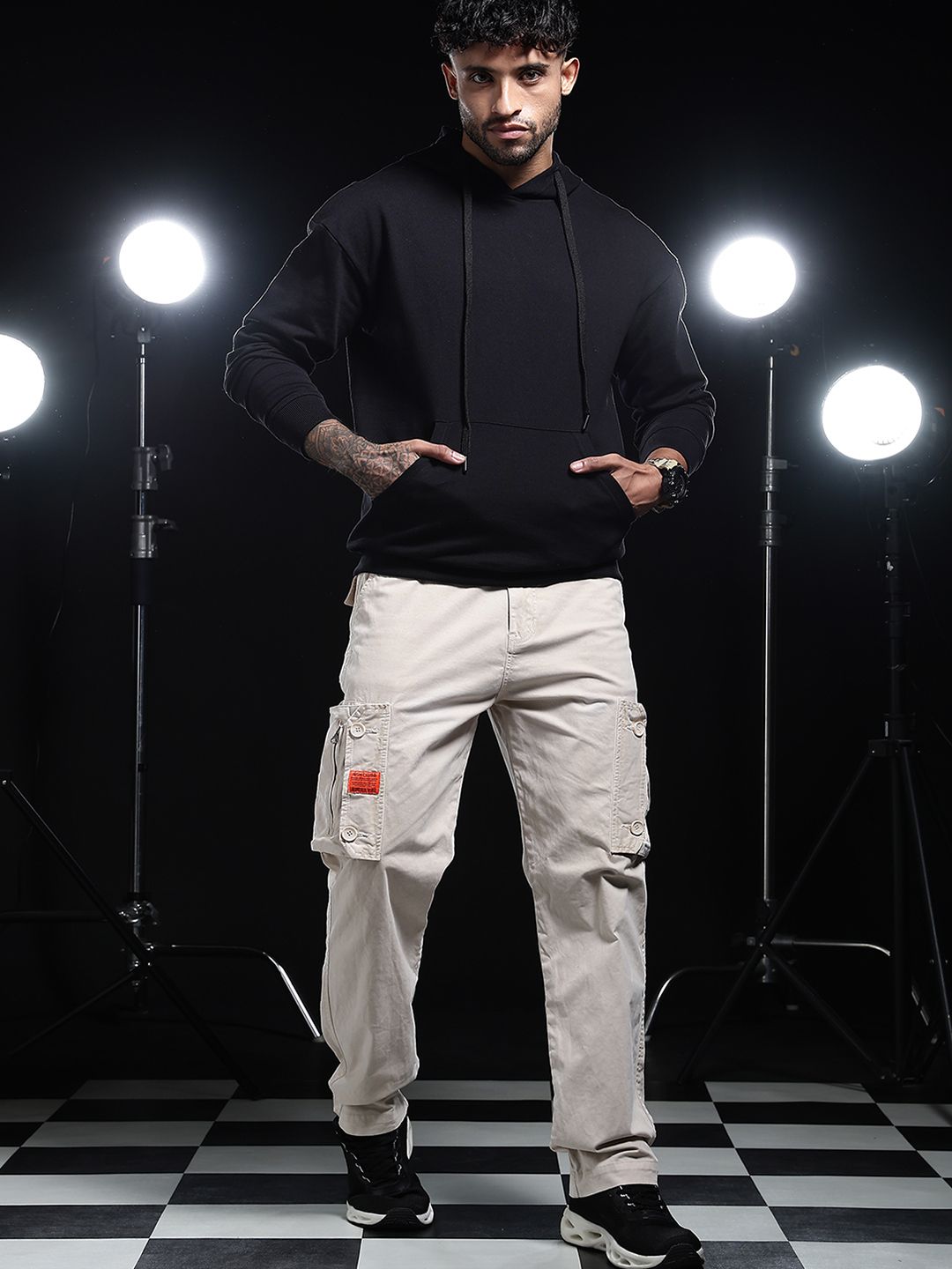 Sweatshirt Anti Bau Bertudung Kapas Eszett