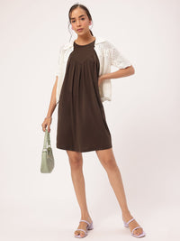 DressBerry Feminine Flair Pleated A-Line Mini Dress