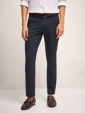 THE BEAR HOUSE Men Mid-Rise Slim Fit Regular Trousers