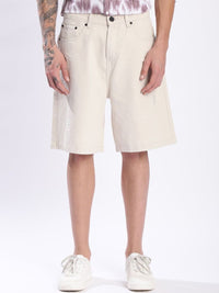 Bene Kleed Men Relax Fit Distressed Denim Shorts