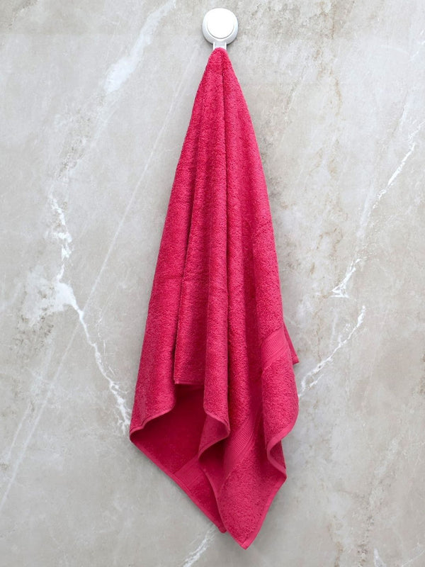 BOMBAY DYEING Maroon 1 Pcs Cotton 550 GSM Bath Towel