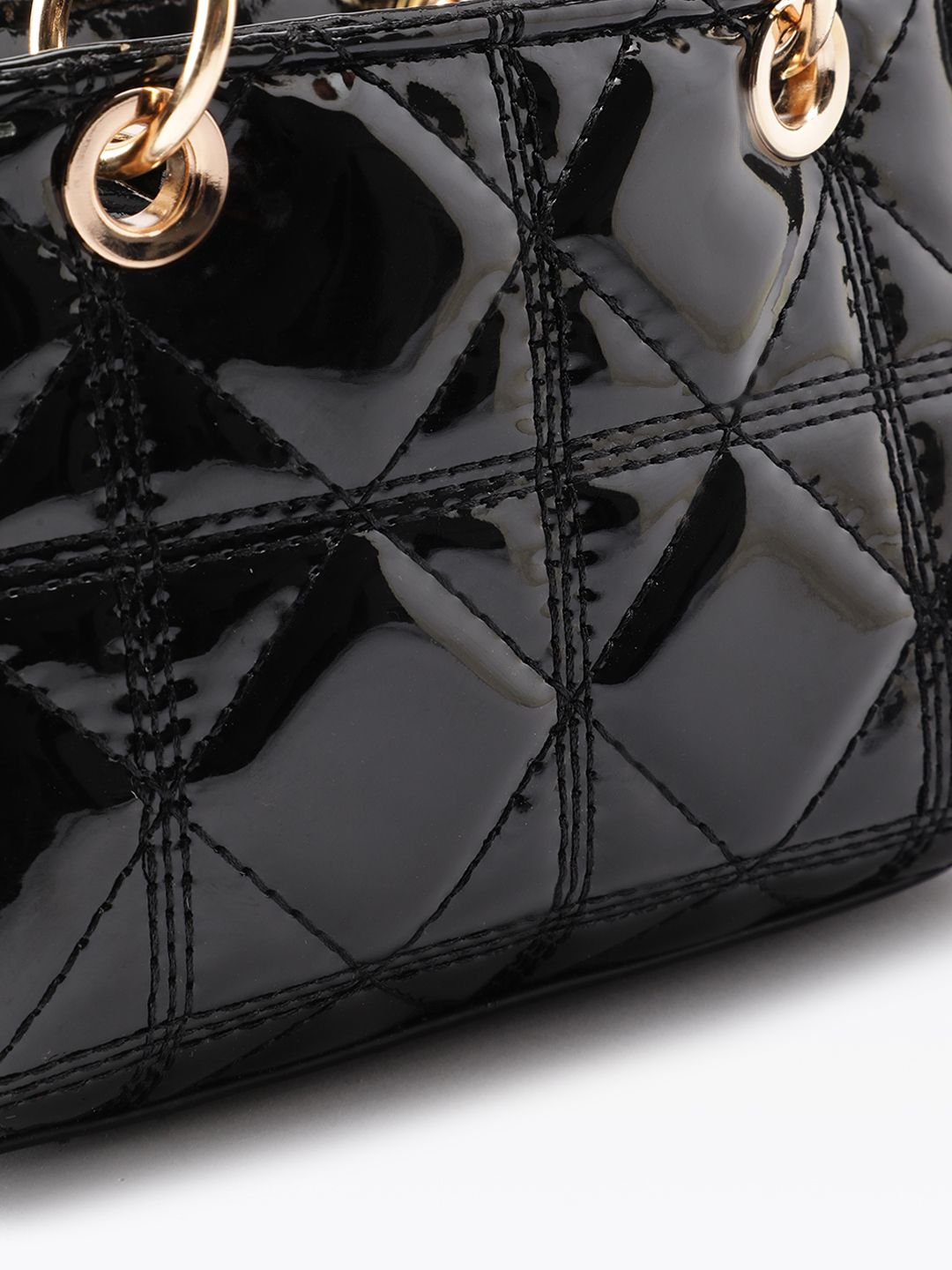 DressBerry Structured Quilted Handheld Bag