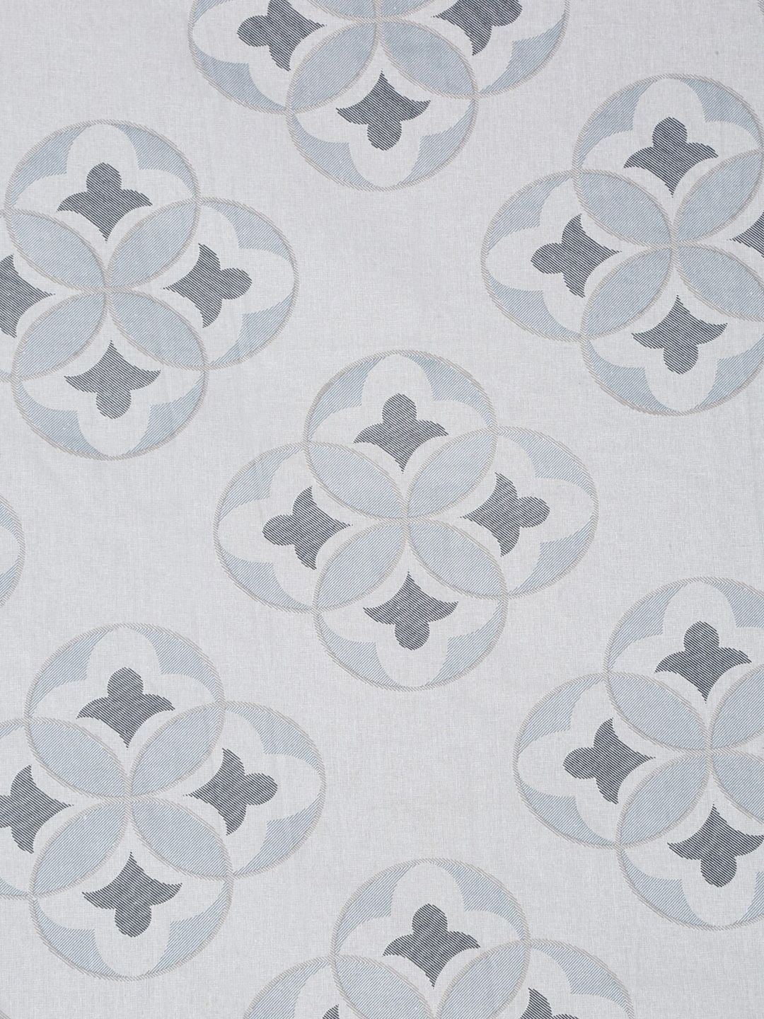 KLOTTHE White Floral Pure Cotton 400 TC Fitted King Superfine Bedsheet with 2 Pillow Covers-98 x 89 inches