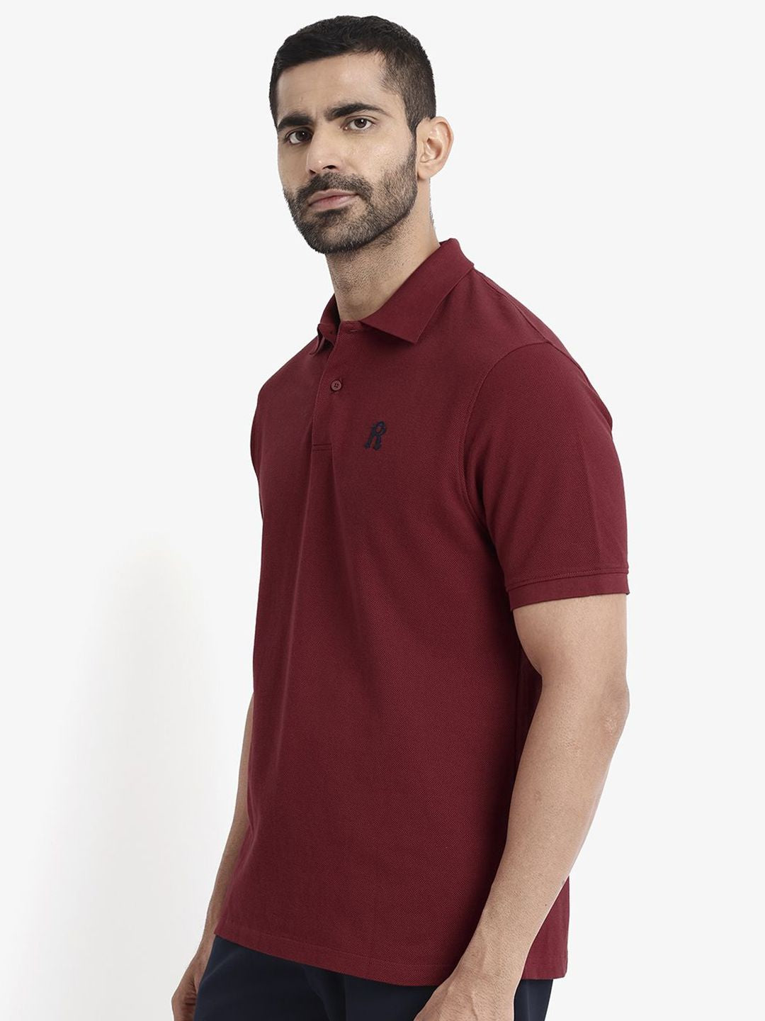RARE RABBIT Men Polo Collar T-shirt