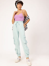 DressBerry Women Utility Vibes Cargo Style Joggers