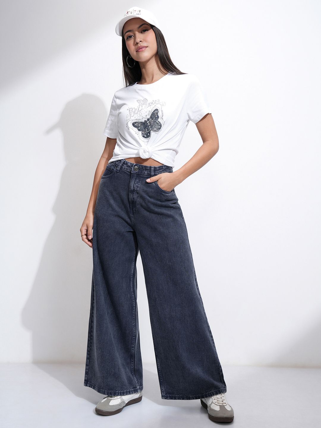 Tokyo Talkies Women Denim Pant Bell Bottom