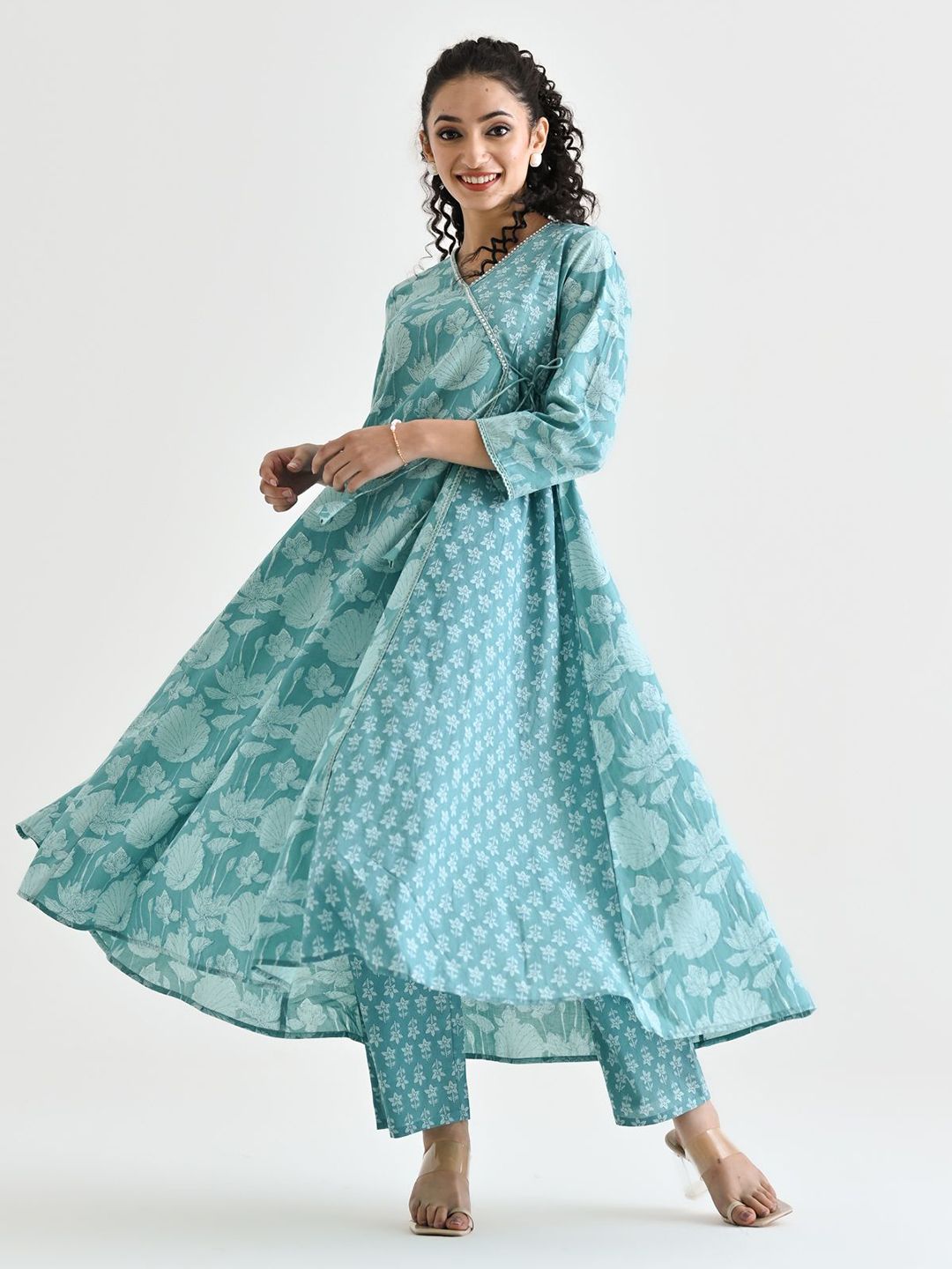 Rustorange Women Floral Printed Kurta