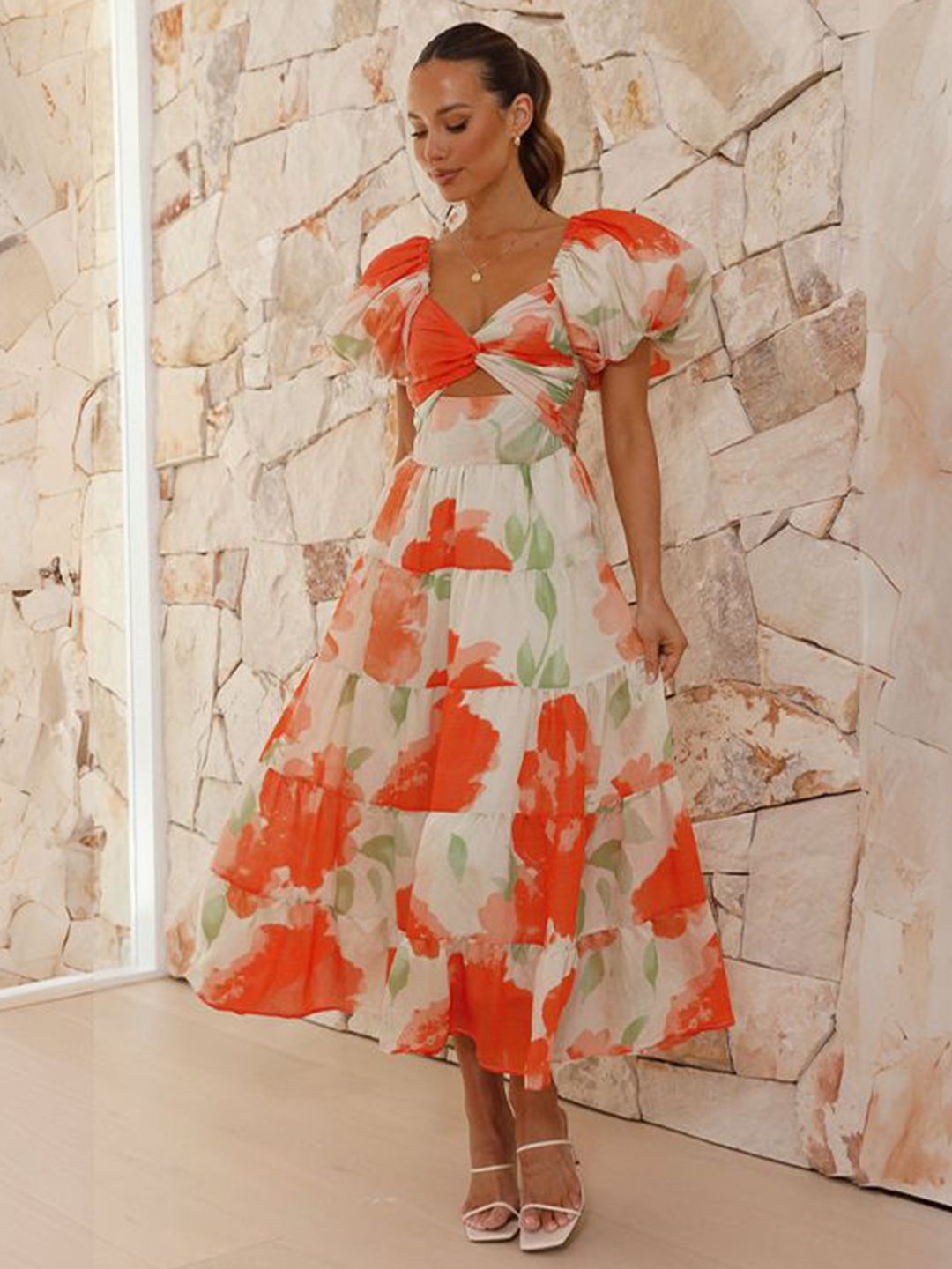 all about you Floral Print Maxi Dress