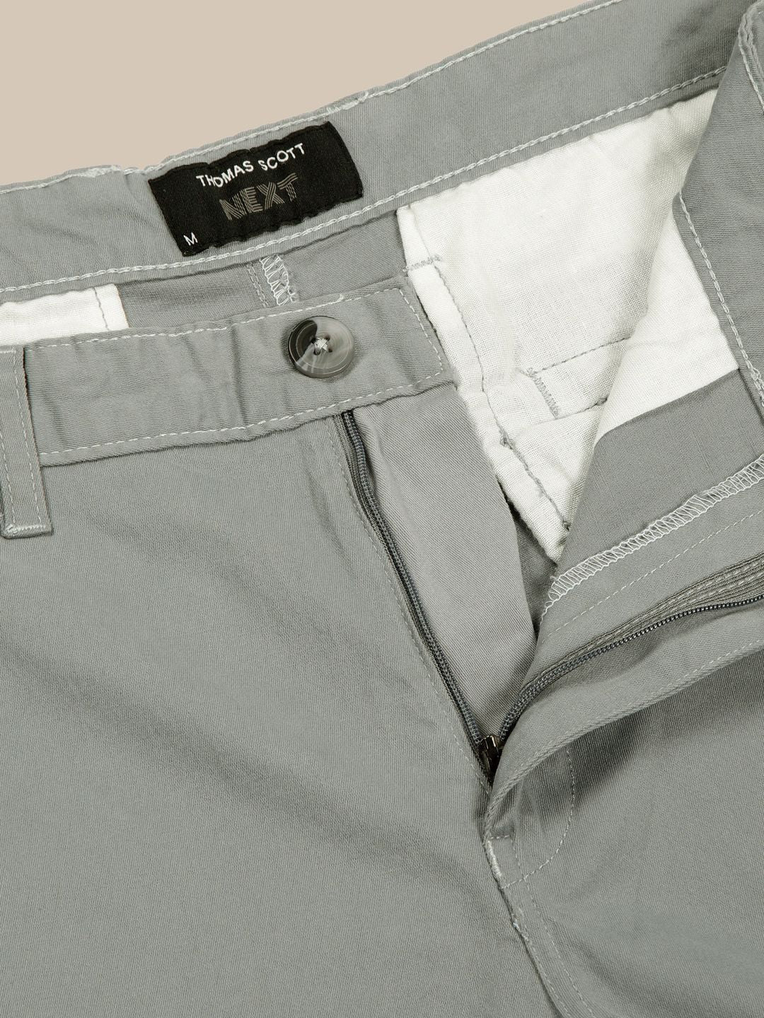 Thomas Scott Men Mid-Rise Smart Slim Fit Wrinkle Free Trousers