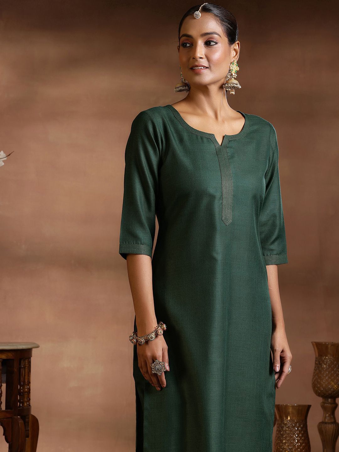 Libas Straight Kurta with Trousers & Dupatta