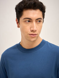 THE BEAR HOUSE Men Solid Round Neck Pure Cotton T-shirt