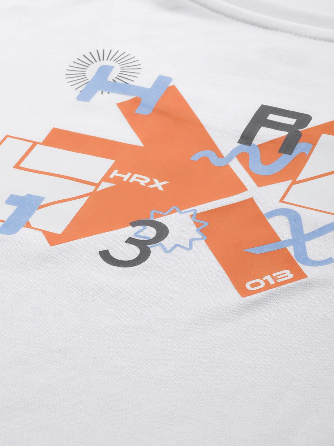 HRX by Hrithik Roshan Lifestyle Printed Drop-Shoulder Sleeves T-shirt