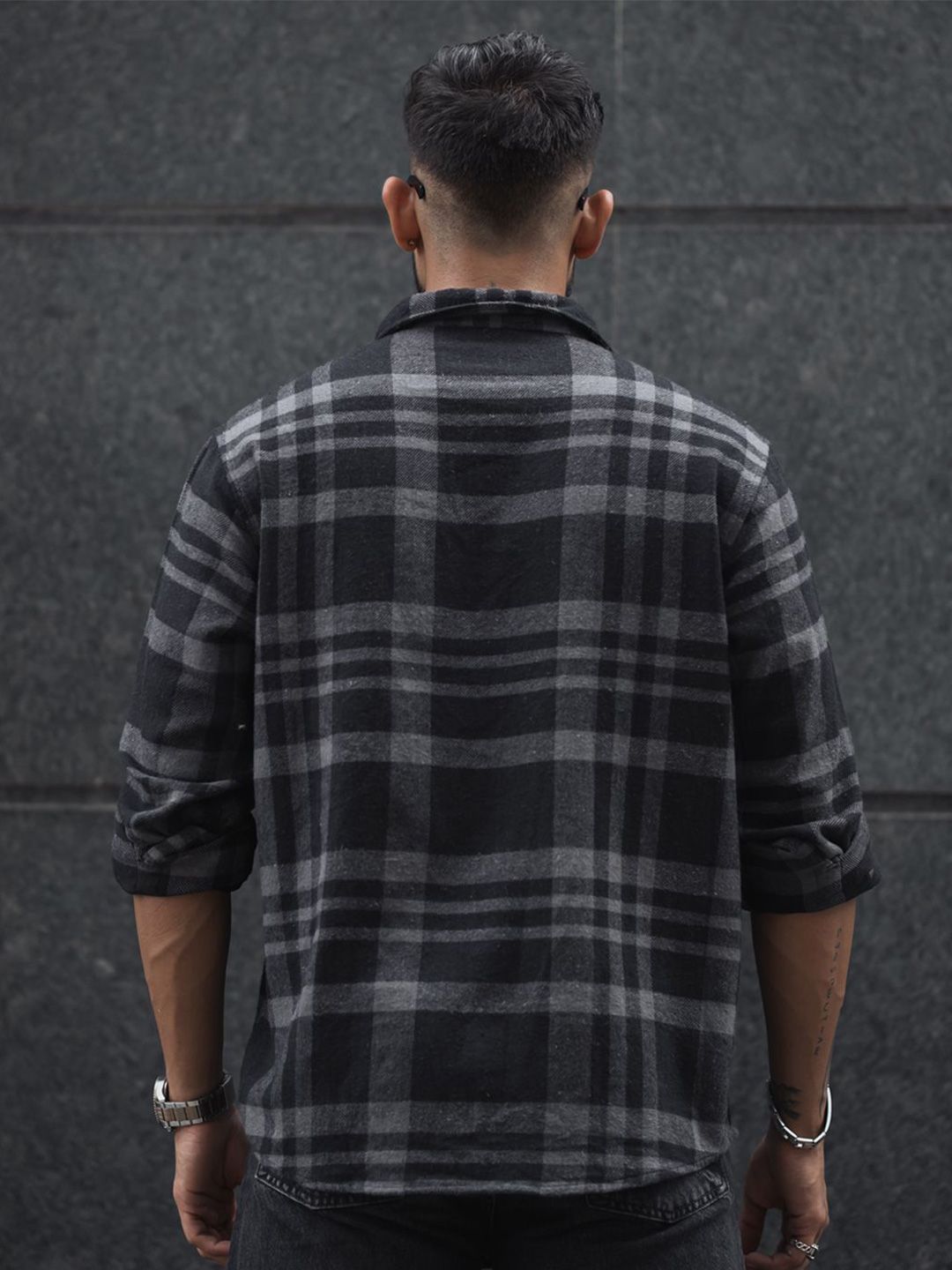 Powerlook Men Tartan Checks Opaque Checked Casual Shirt