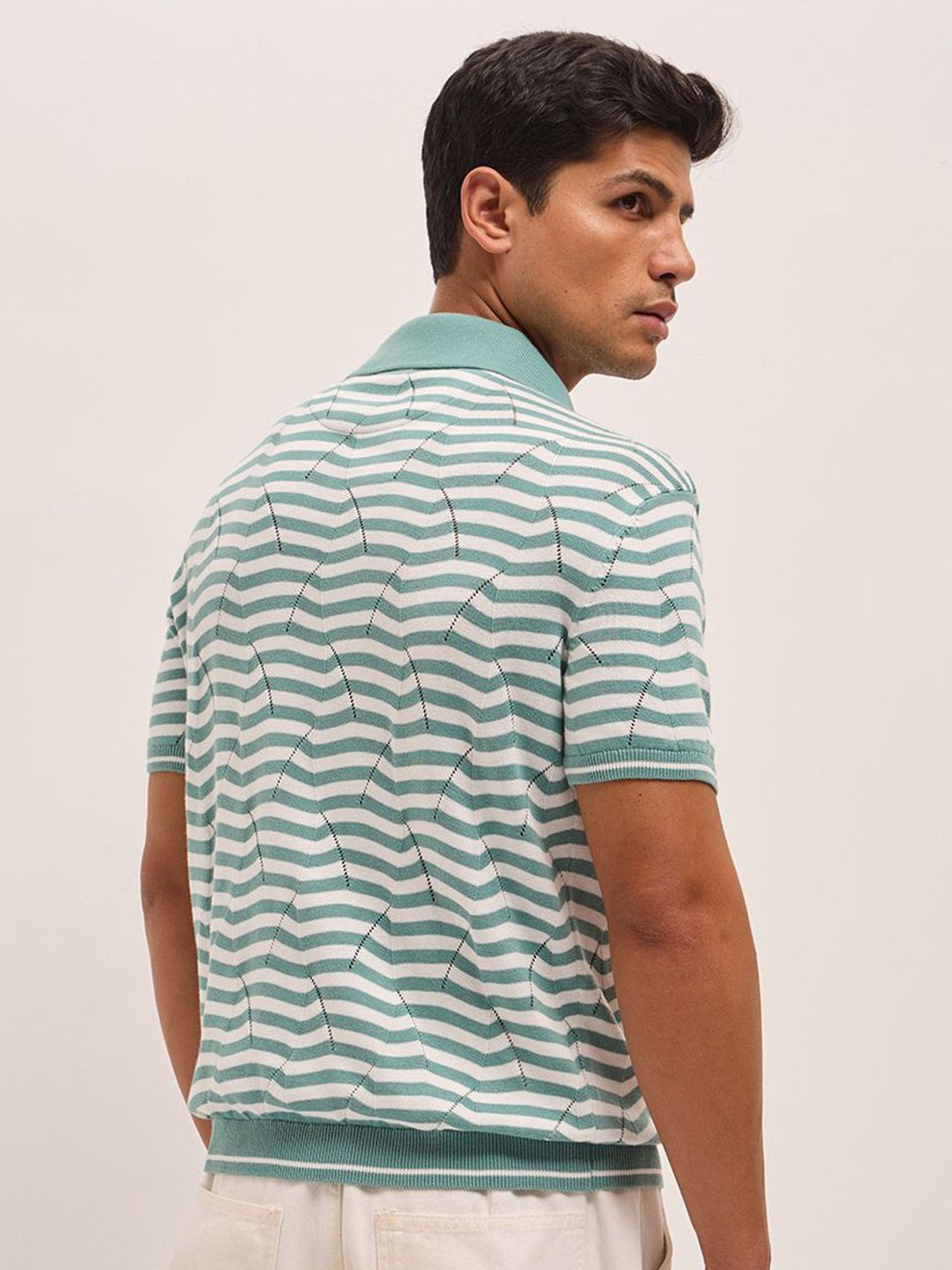 THE BEAR HOUSE Men Polo Collar T-shirt