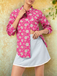 DressBerry Pattern Play Floral Print Shirt
