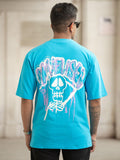 Powerlook Men Typography Printed Round Neck Cotton Oversized T-shirt