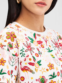 SPYKAR Women Floral Printed Pockets Boxy T-shirt