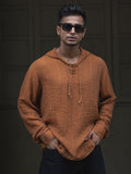 Powerlook Men Hood Solid Casual Shirt