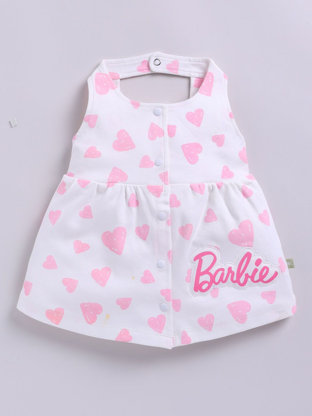 Moms Love Infant Girls Print Pure Cotton Fit & Flare Dress