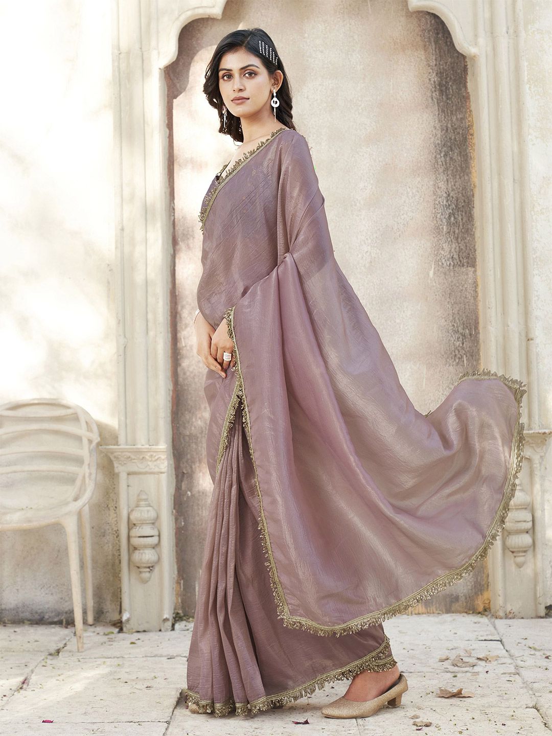 Tikhi Imli Embellished Border Saree