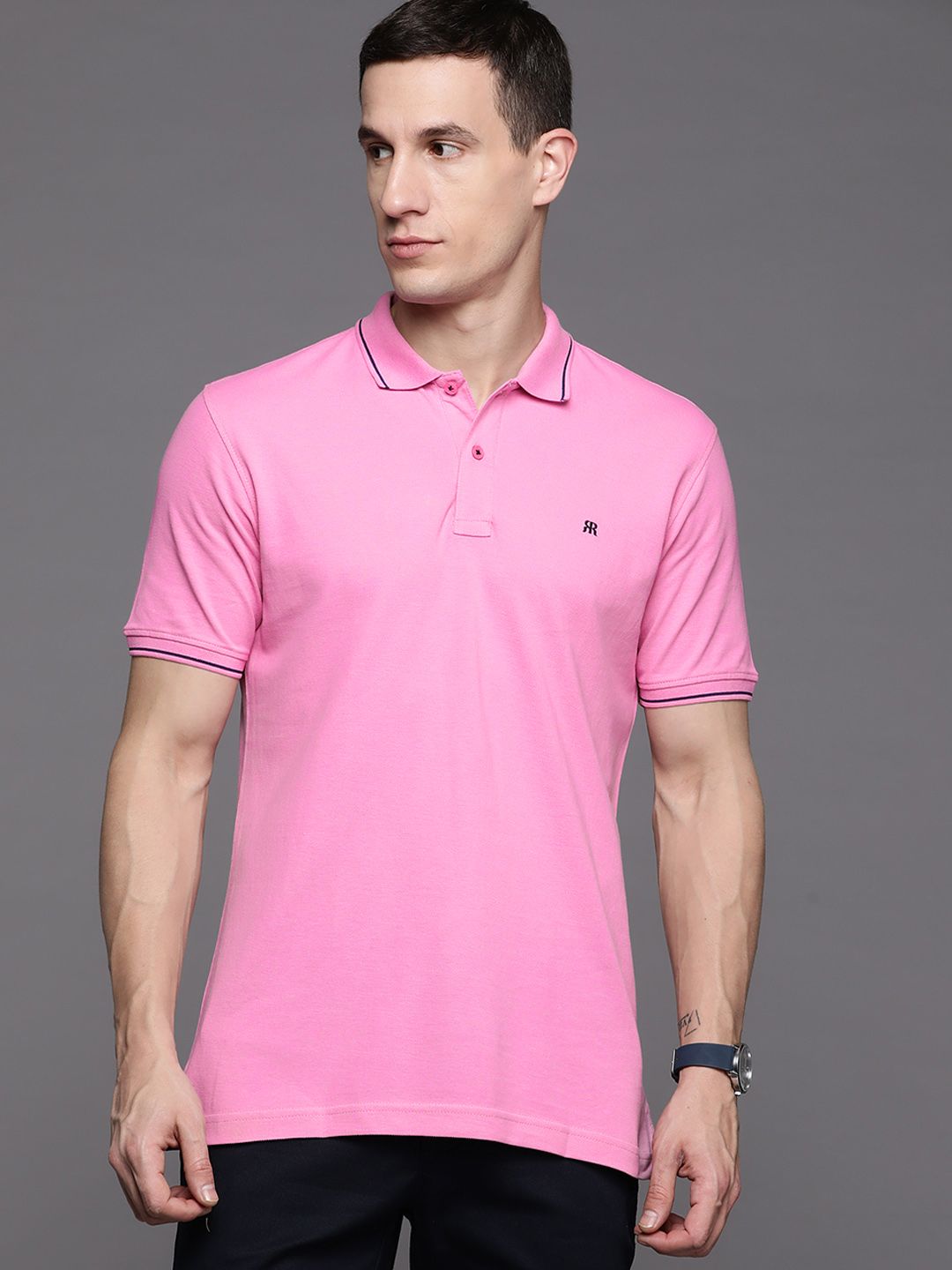 Raymond Pure Cotton Polo Collar T-shirt