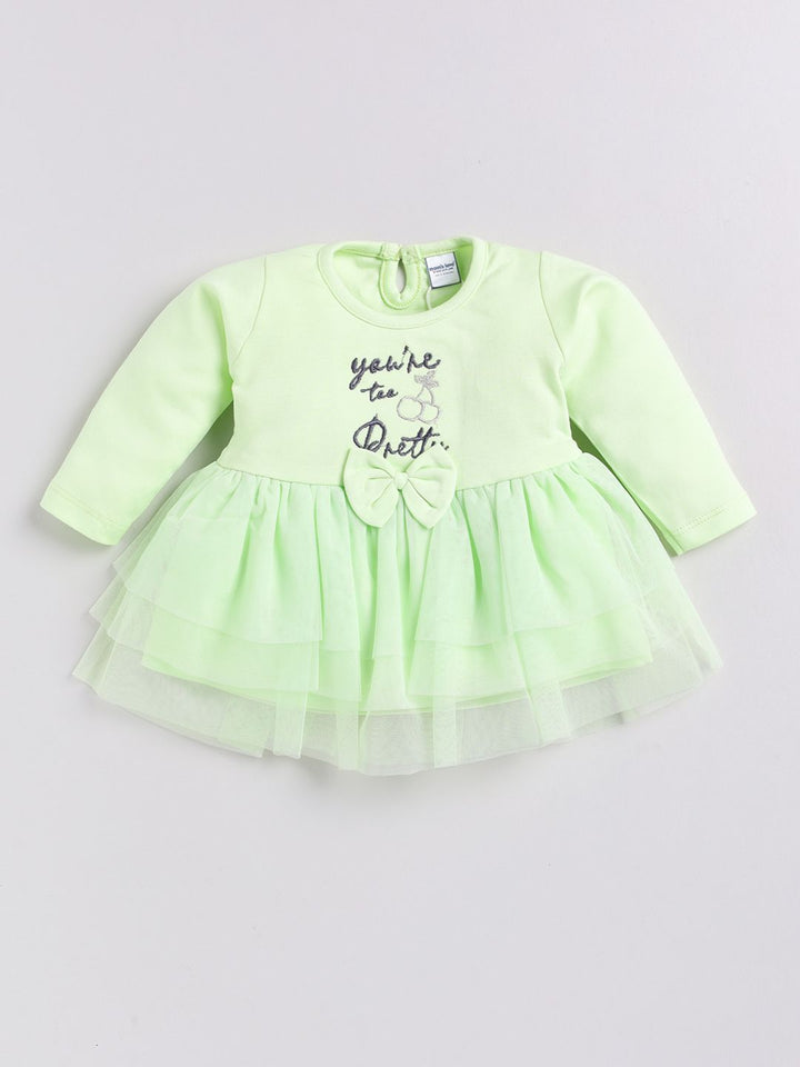 Moms Love Infant Girls Pure Cotton Tunic With Leggings