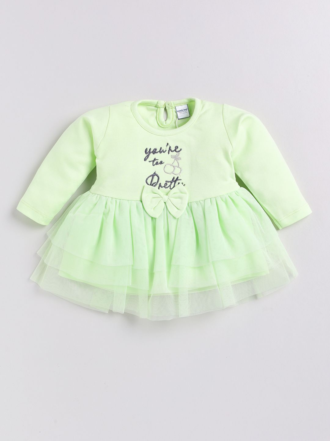 Moms Love Infant Girls Pure Cotton Tunic With Leggings