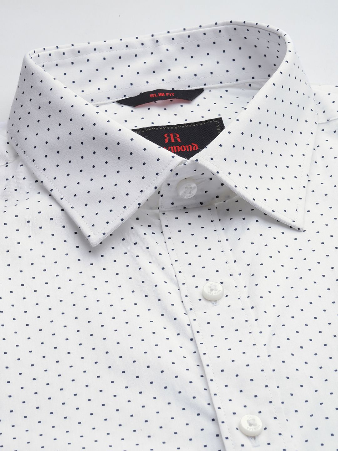 Raymond Pure Cotton Slim Fit Printed Formal Shirt