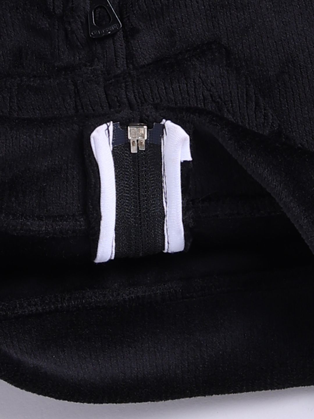 Moms Love Infant Boys Ribbed Velvet-Finish Pure Cotton Hooded Sweatshirt With Joggers