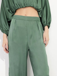 DressBerry Comfort Glam Silky State Flared Trouser