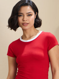 SASSAFRAS BASICS Women Slim Fit T-shirt