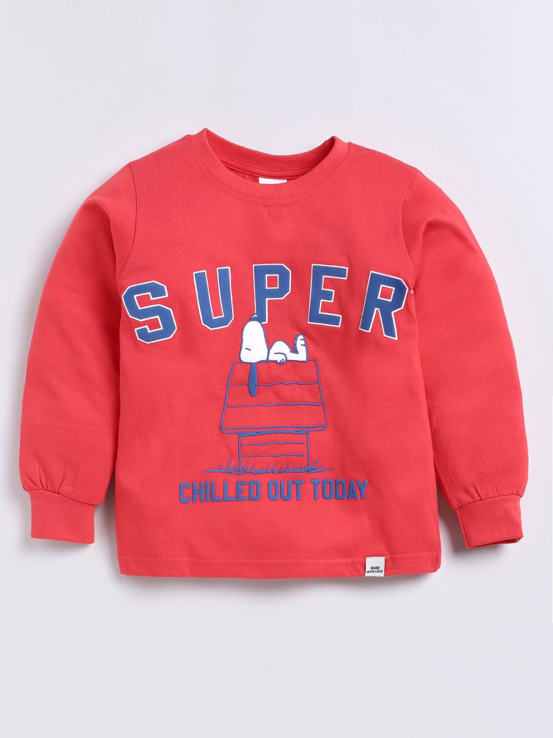 Moms Love Boys Graphic Printed Full Sleeves Tshirt With Joggers