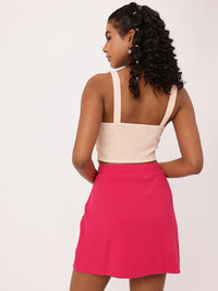 DressBerry Ruched Ramble Seersucker Crop Top
