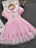 YK Girls Embellished Fit & Flare Dress