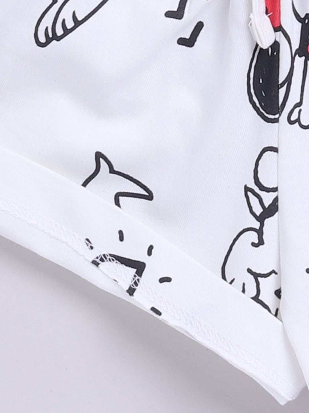 Happy Faces Kids Girls Snoopy Printed Pure Cotton Shorts