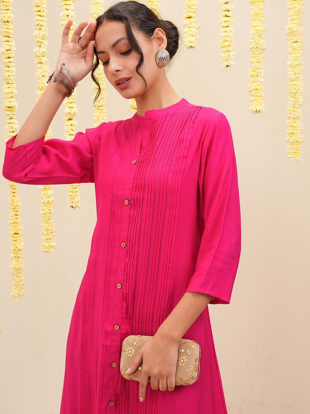 Vishudh Mandarin Collar A Line Kurta