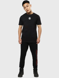 Bewakoof Pure Cotton Black Printed T-shirt